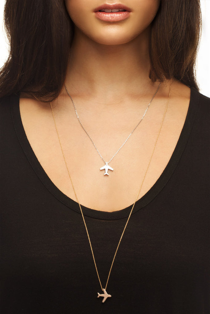 Sterling Silver Aeroplane Pendant