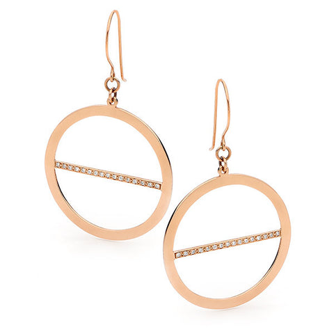 Rose Gold Lunar Eclipse Earrings